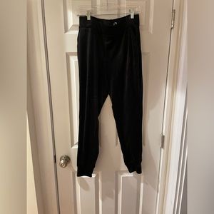 Black velour pants